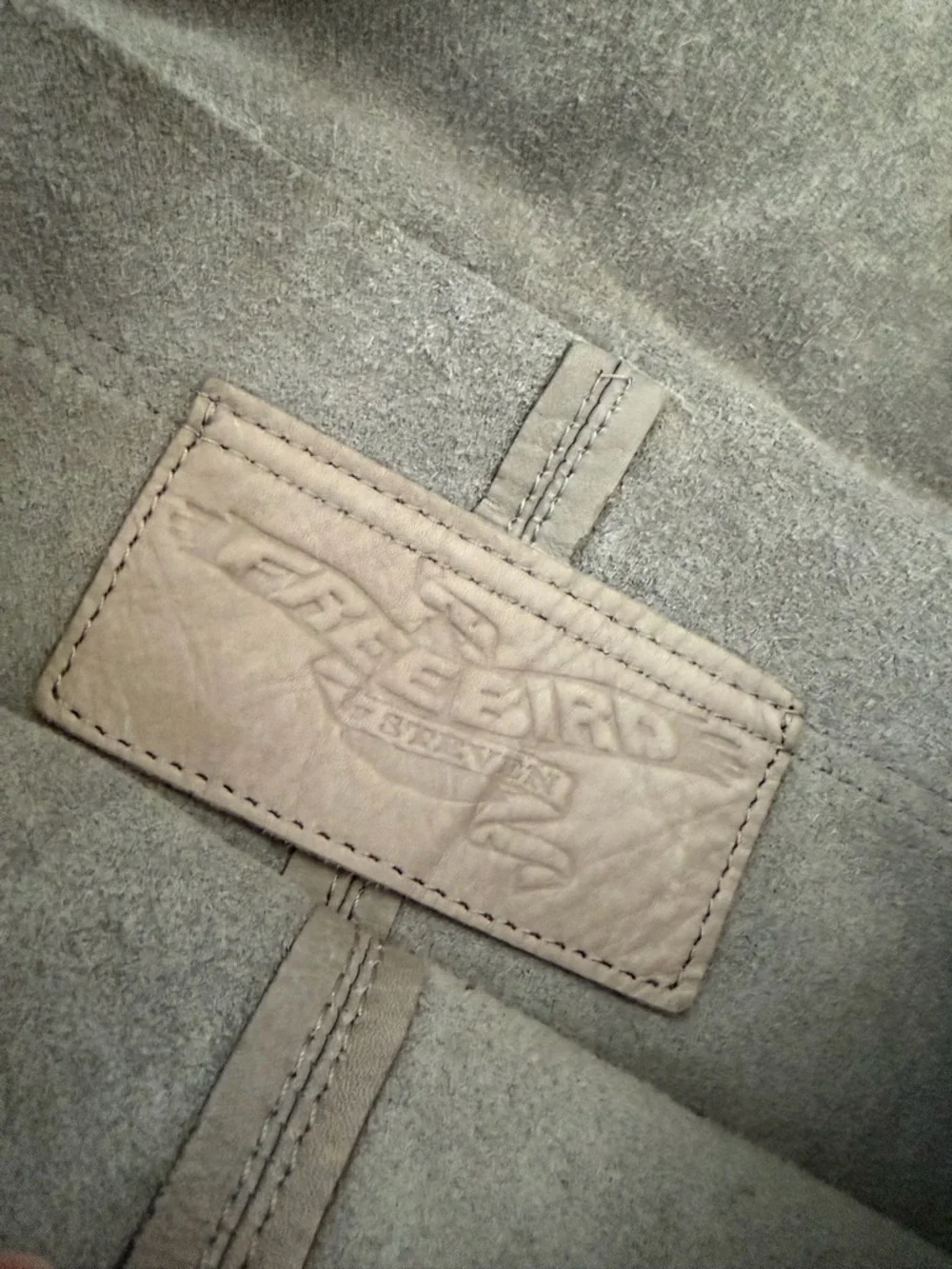 Freebird by Steven leather Fringe Boho Crossbody Bag Grey - Picture 5 of 12